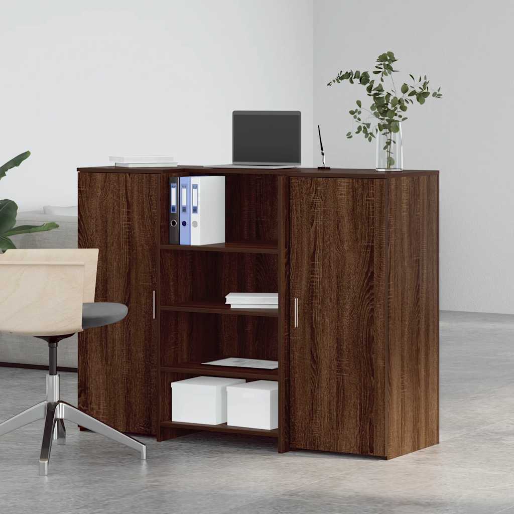 Banco Reception Rovere Marrone 135x50x103,5cm Legno Multistrato