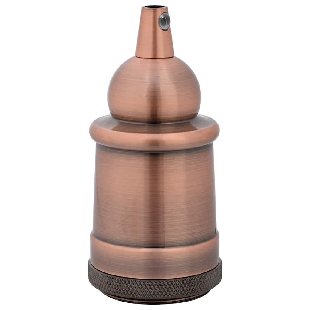 Portalampade 2 pz Rosso Bronzo E27