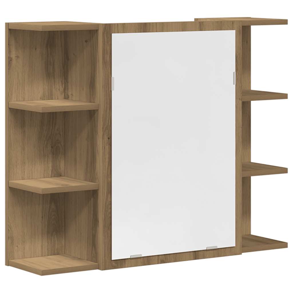 Set Mobili da Bagno 3 pz Rovere Artigianale Legno Multistrato