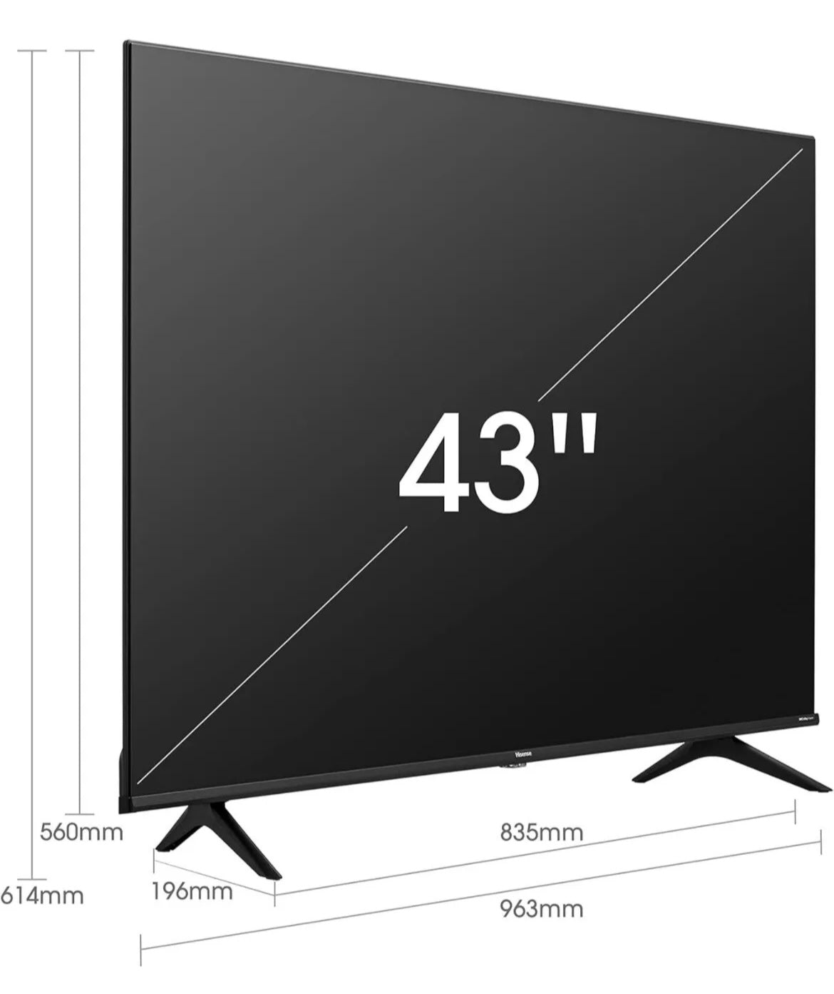 Hisense SMART TV 43 Pollici UHD 4K Dolby Vision Controlli Vocali HEVC OFFERTA ✅