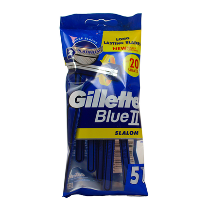 GILLETTE BLUE II RASOIO SLALOM 5 PZ.