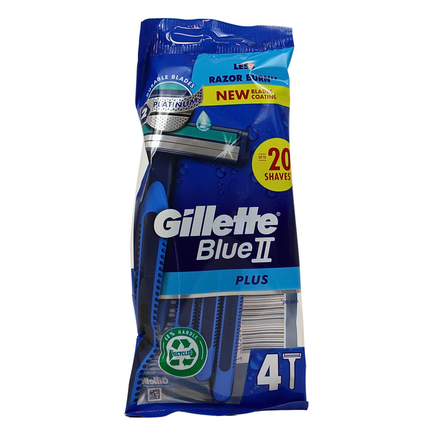 GILLETTE BLUE II RASOIO PLUS 4 PZ
