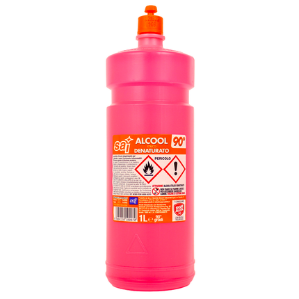 ALCOOL DENATURATO 1000 CC.SAI 90 GRADI