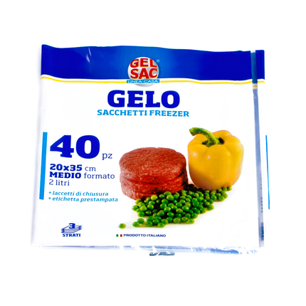 GEL SAC SACCHI CONGELATORE 20x35 BUSTA 40 PZ
