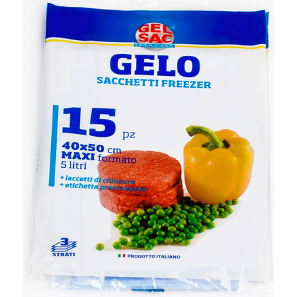 GEL SAC SACCHI GELO FREEZER 40x50 BUSTA 15 PZ