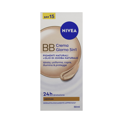 NIVEA VISO BB CREMA DORATA UNIFORMANTE SUPER IDRATANTE PER TUTTI I TIPI DI PELLE 50 ML.
