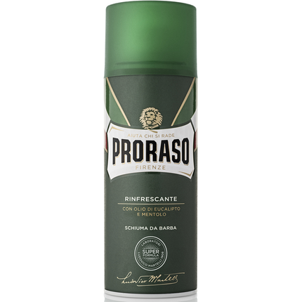 PRORASO SCHIUMA DA BARBA RINFRESCANTE CON OLIO DI EUCALIPTO E MENTOLO 400 ML.