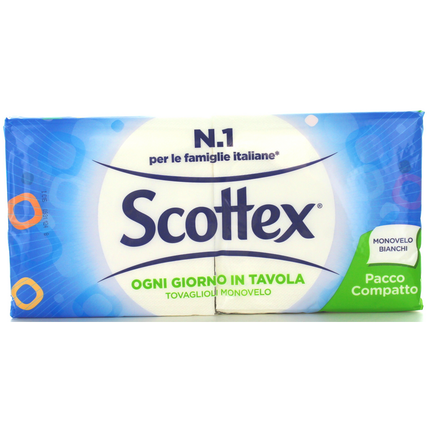 SCOTTEX TOVAGLIOLI 33x33 1 MONOVELO 132 PEZZI BIANCHI