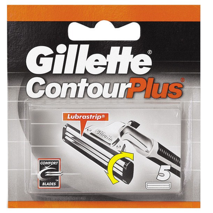 GILLETTE CONTOUR PLUS RICAMBI 5 PZ.