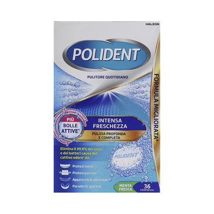 POLIDENT PULITORE PROTESI DENTALI TRIPLA FRESCHEZZA 36 TABS