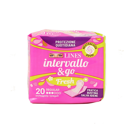 LINES INTERVALLO RIPIEGATI FRESH 20 PZ. SALVASLIP
