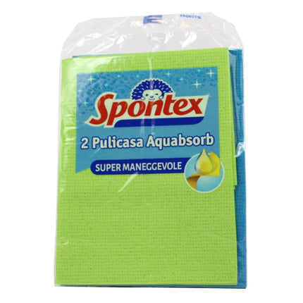 SPONTEX PULICASA AQUABSORB 2 PEZZI