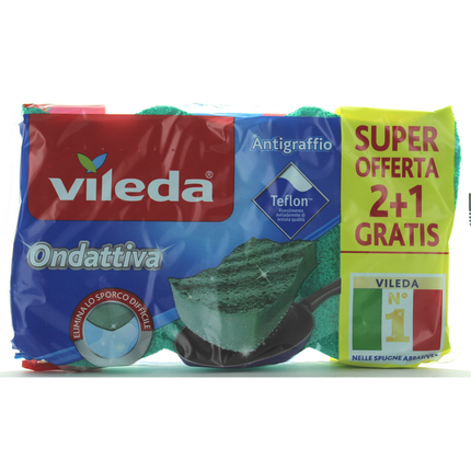 VILEDA ONDATTIVA MILLEUSI 2+1PZ