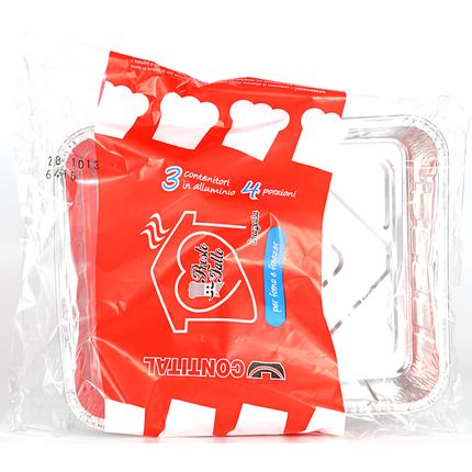 CONTITAL VASCHETTE 4 PORZIONI 3 PEZZI R11G