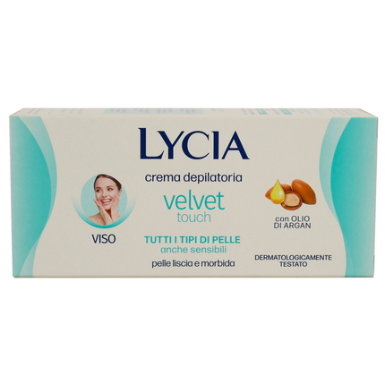 LYCIA CREMA DEPILATORIA VISO CON OLIO DI ARGAN 50 ML.
