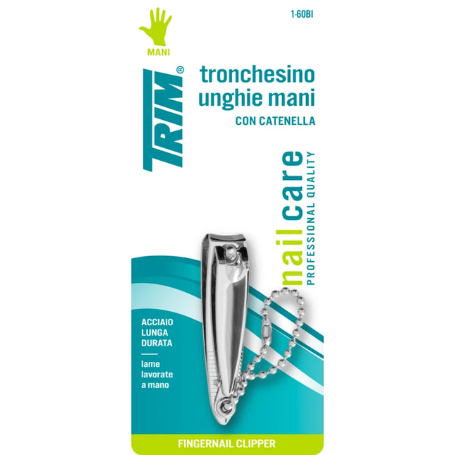 TRIM TRONCHESINO UNGHIE MANI CON CATENELLA BLISTER 1-60 BI