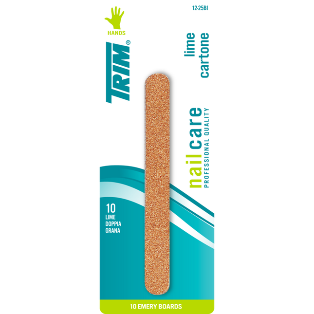 TRIM LIMA CARTONE CM.12 10 PZ.12-25 BI