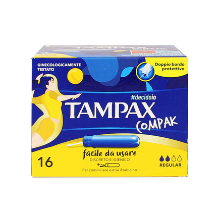TAMPAX COMPAK 16 PZ. REGULAR ASSORBENTI INTERNI