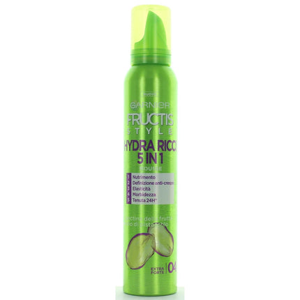 FRUCTIS STYLE SPUMA HYDRA RICCI 5 IN 1 200 ML.