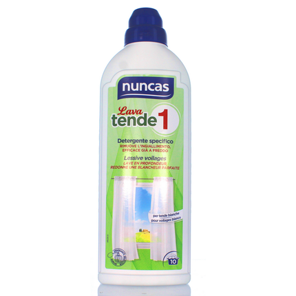 NUNCAS DETERSIVO BUCATO LIQUIDO SPECIFICO TENDE 0,75 lt LAVA 1 LT.