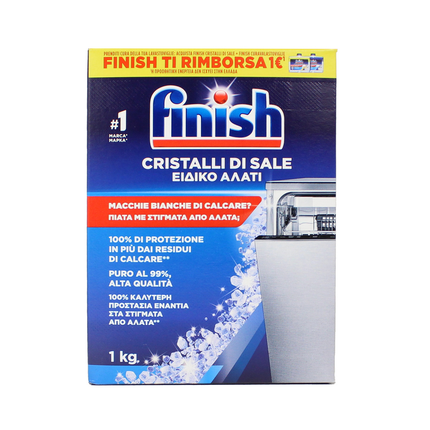FINISH SALE PER LAVASTOVIGLIE FUNZIONE ANTICALCARE, MAGGIORI PRESTAZIONI KG.1