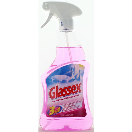 GLASSEX DETERGENTE MULTIUSO ACETO SPRAY 500 ML.