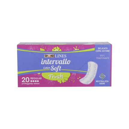 LINES INTERVALLO COTTON SOFT FRESH SALVASLIP DISTESI 20 PZ