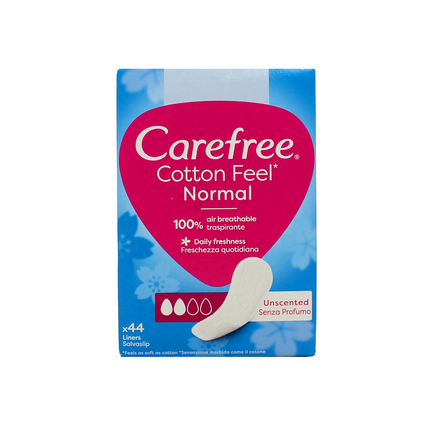 CAREFREE COTTON FEEL NORMAL SALVASLIP DISTESO 44 PZ