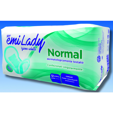 EMI ASSORBENTI LADY NORMAL ANATOMICO 12 PZ DISPOSITIVO MEDICO CE DI CLASSE 1