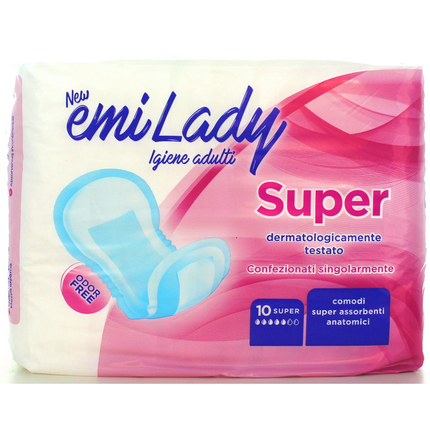 EMI ASSORBENTI LADY SUPER 10 PZ DISPOSITIVO MEDICO CE DI CLASSE 1