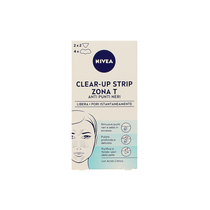 NIVEA VISO CEROTTI ZONA T CLEAR-UP STRIP 6 PZ (4 NASO + 2 FRONTE&MENTO)