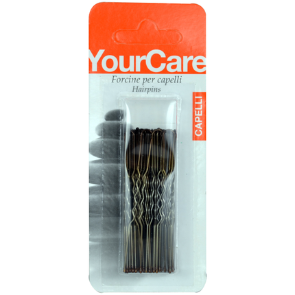 KOMET FORCINE PER CAPELLI CASTANO 2,5" 40 PZ