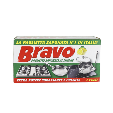 BRAVO SGRASSANTE 7 PAGLIETTE SAPONATE AL LIMONE PER STOVIGLIE