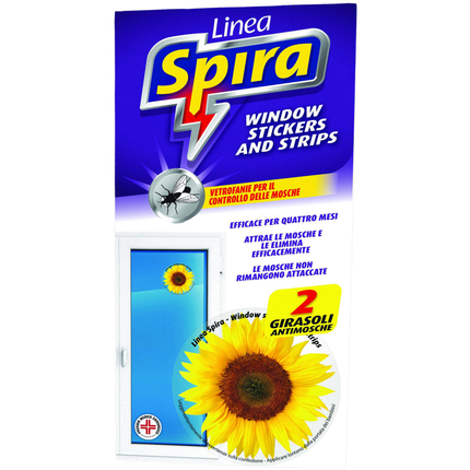 SPIRA INSETTICIDA GIRASOLE ANTIMOSCHE ATTIRA LE MOSCHE PULITO E INODORE 2 PZ