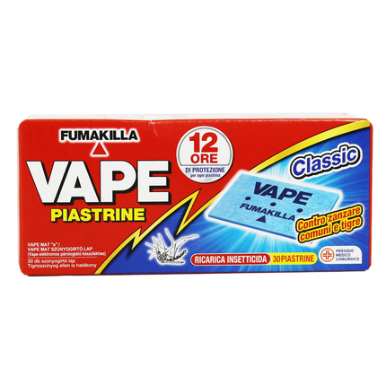 VAPE INSETTICIDA PIASTRINE CLASSIC ANTIZANZARA 30 PZ