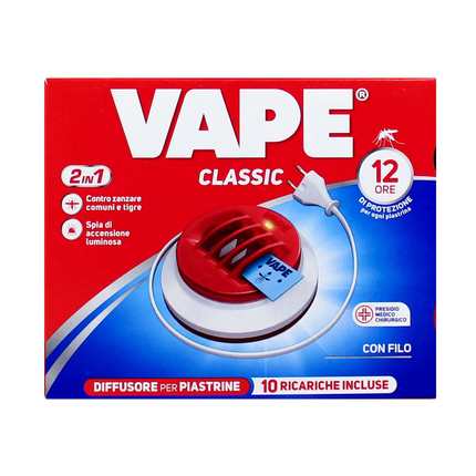 VAPE MAT INSETTICIDA DIFFUSORE FILO + 10 PIASTRINE