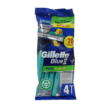 GILLETTE BLUE II RASOIO SLALOM PLUS 4 PZ