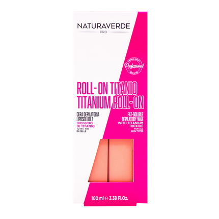 NATURAVERDE PROFESSIONAL CERA DEPILATORIA ROLL-ON TITANIO TUTTI I TIPI DI PELLE 100 ML