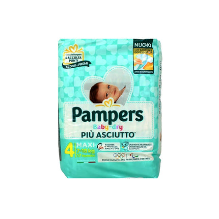 PAMPERS PANNOLINO BABY DRY 4 MAXI 7-18 KG 17 PANNOLINI