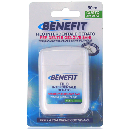BENEFIT FILO INTERDENTALE 50 MT.CERATO GUSTO MENTA