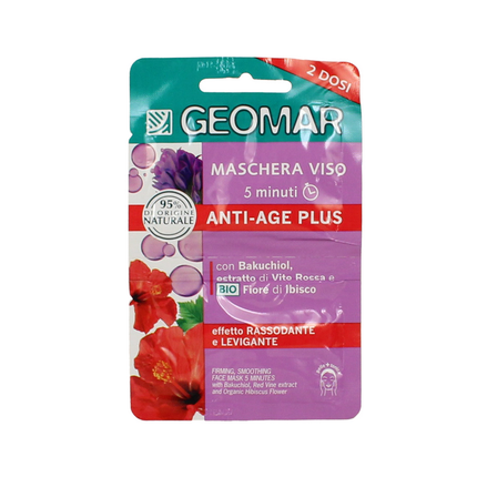 GEOMAR MASCHERA VISO 5 MINUTI ANTIAGE RASSODNATE 15 ML
