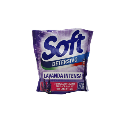 SOFT PIU DETERSIVO BUCATO LAVATRICE IN POLVERE LAVANDA RICARICA 22 LAVAGGI