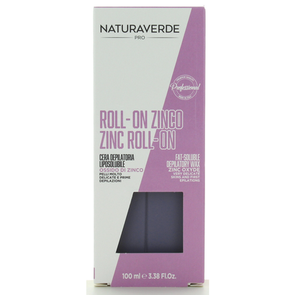 NATURAVERDE PROFESSIONAL CERA DEPILATORIACERA ROLL-ON ZINCO 100GR