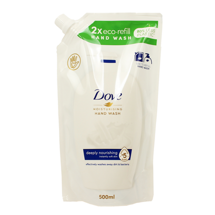 DOVE SAPONE LIQUIDO MANI RICARICA IDRATANTE 500 ML.