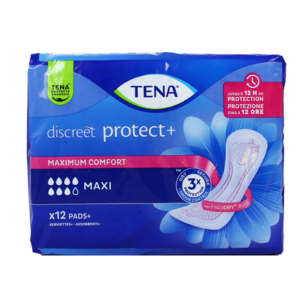 TENA DISCREET MAXI 12 PZ ASSORBENTI PLUS DISPOSITIVO MEDICO CE CL1