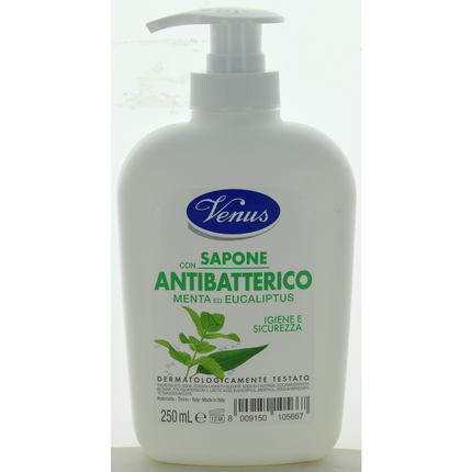 VENUS SAPONE LIQUIDO MANI MENTA ED EUCALIPTUS ANTIBATTERICO 250 ML