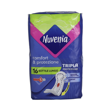 NUVENIA SOTTILE LUNGO FLUSSO ABBONDANTE 16 PZ ASSORBENTI