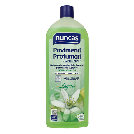 NUNCAS DETERGENTE PAVIMENTO PROFUMATO FIORE DI ZAGARA 1 LT.