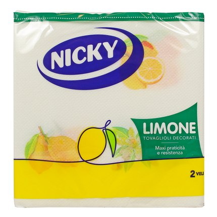 NICKY TOVAGLIOLI 38x38 MAXI 2 VELI LIMONI 35 PEZZI