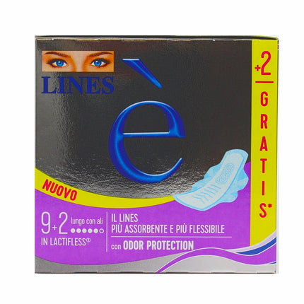 LINES E' CON ALI LUNGO 9+2 PZ. ASSORBENTI ee